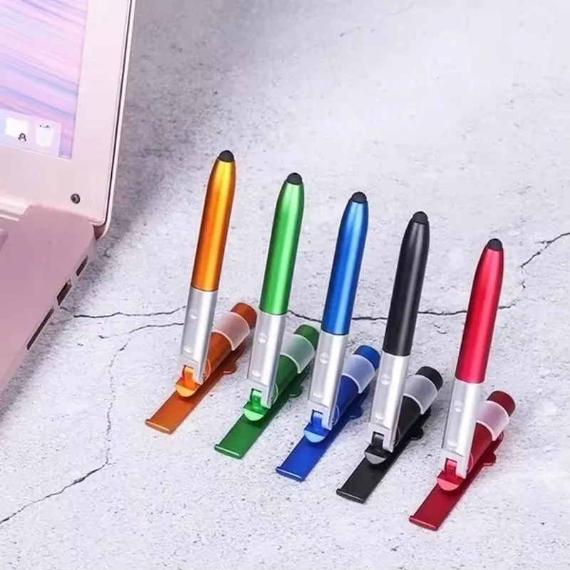 Writing Tools - 4-in-1 multifunctionele balpen met LED-licht, opvouwbare