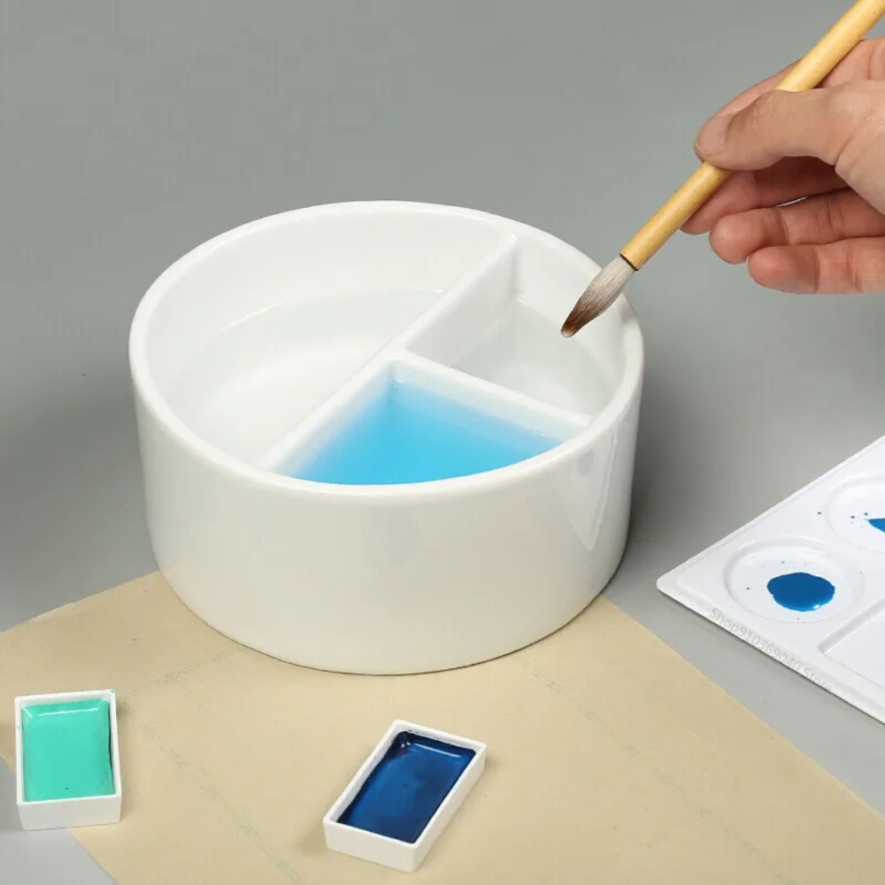 Writing Tools - Schildergereedschap Keramisch Waspalet Keramisch Wit Aquarelpalet