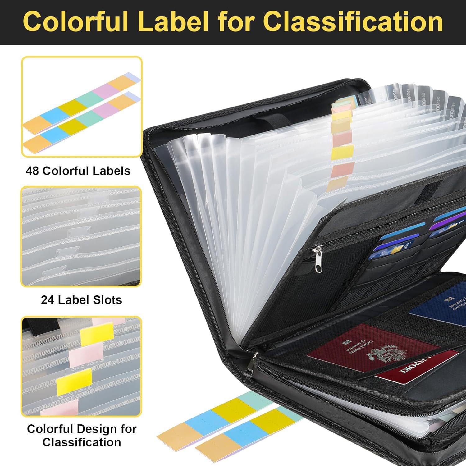 13-vakken uitbreidbare map met - Expandable Accordion File Folder 13 Pockets recensie en prijs