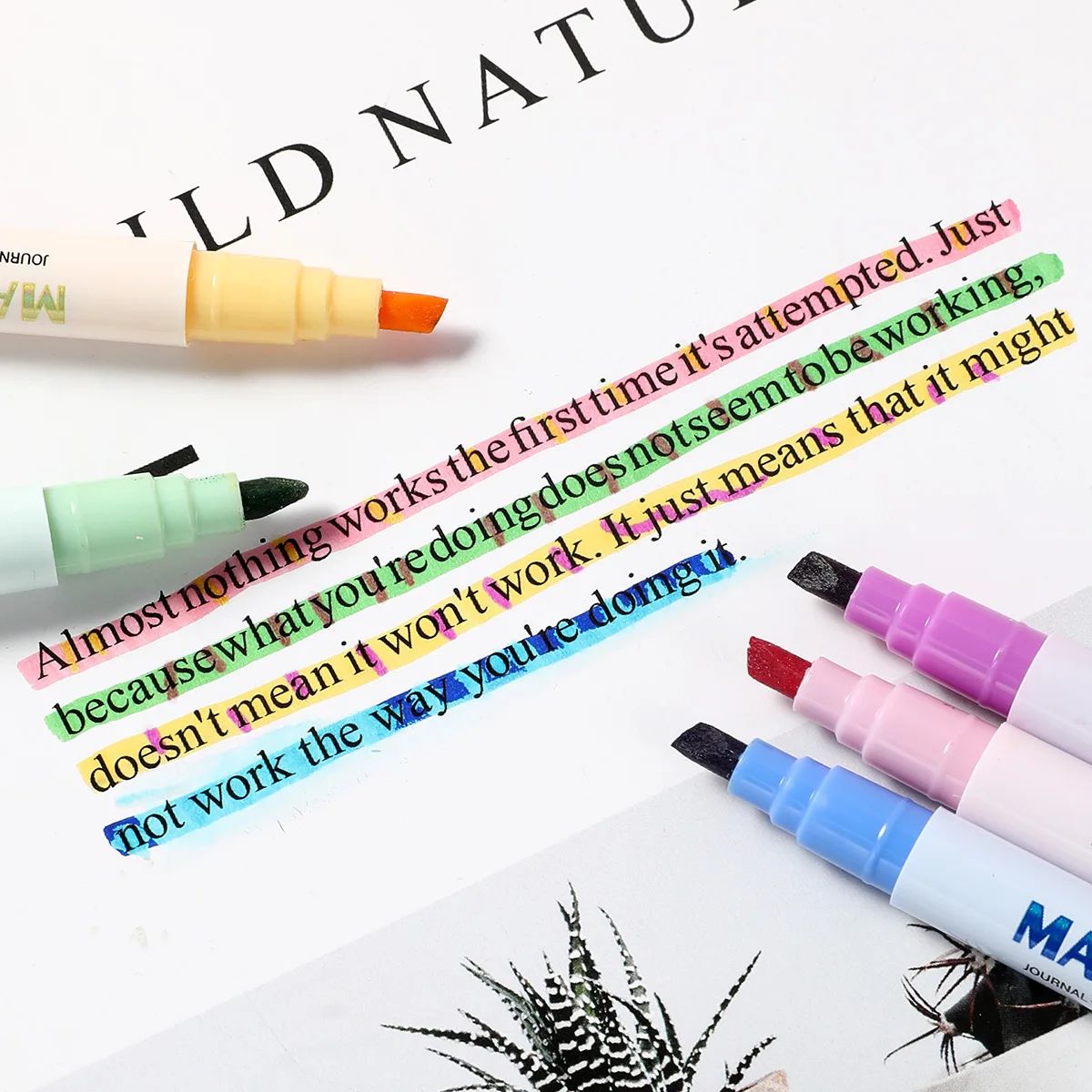 Dubbelzijdige magische kleurve - Pastel Highlighter Set Double Ended recensie en prijs