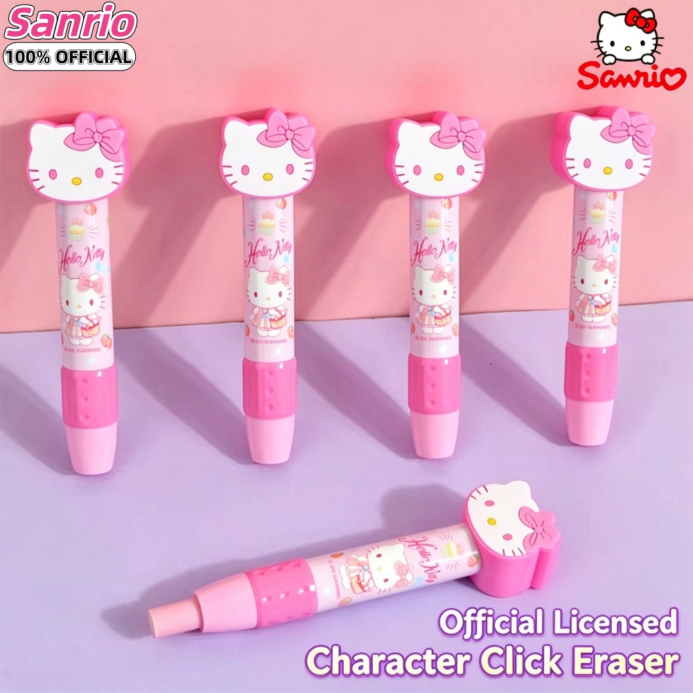 Echte Hello Kitty Melody 3D-ui - Retractable Eraser Pen Click recensie en prijs